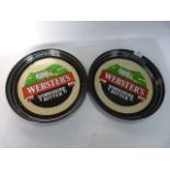 Two Websters Yorkshire Bitter Serving Trays
