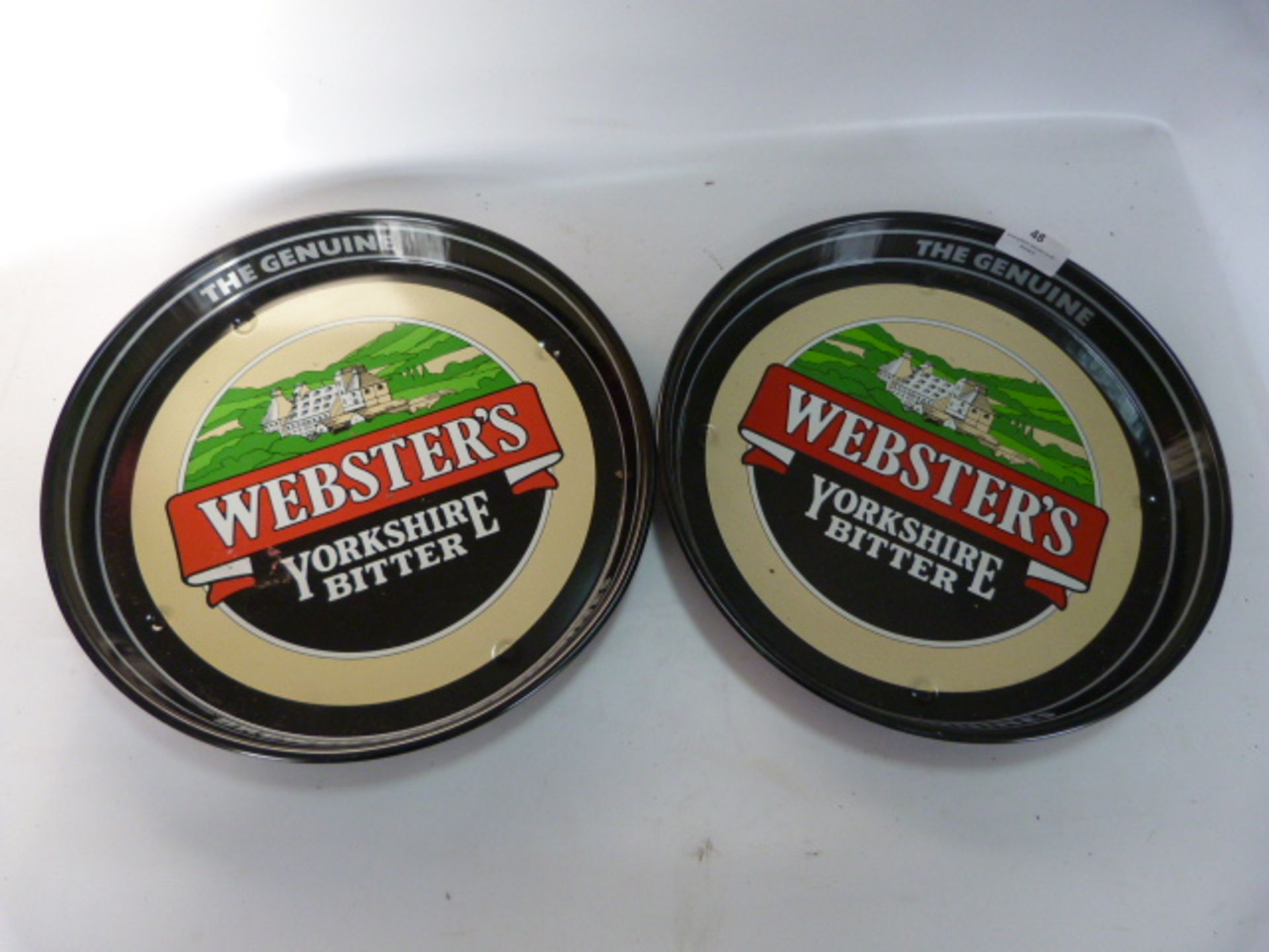 Two Websters Yorkshire Bitter Serving Trays