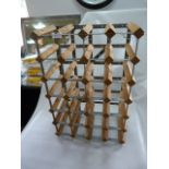 Wood & Metal 24 Bottle Wine Rack