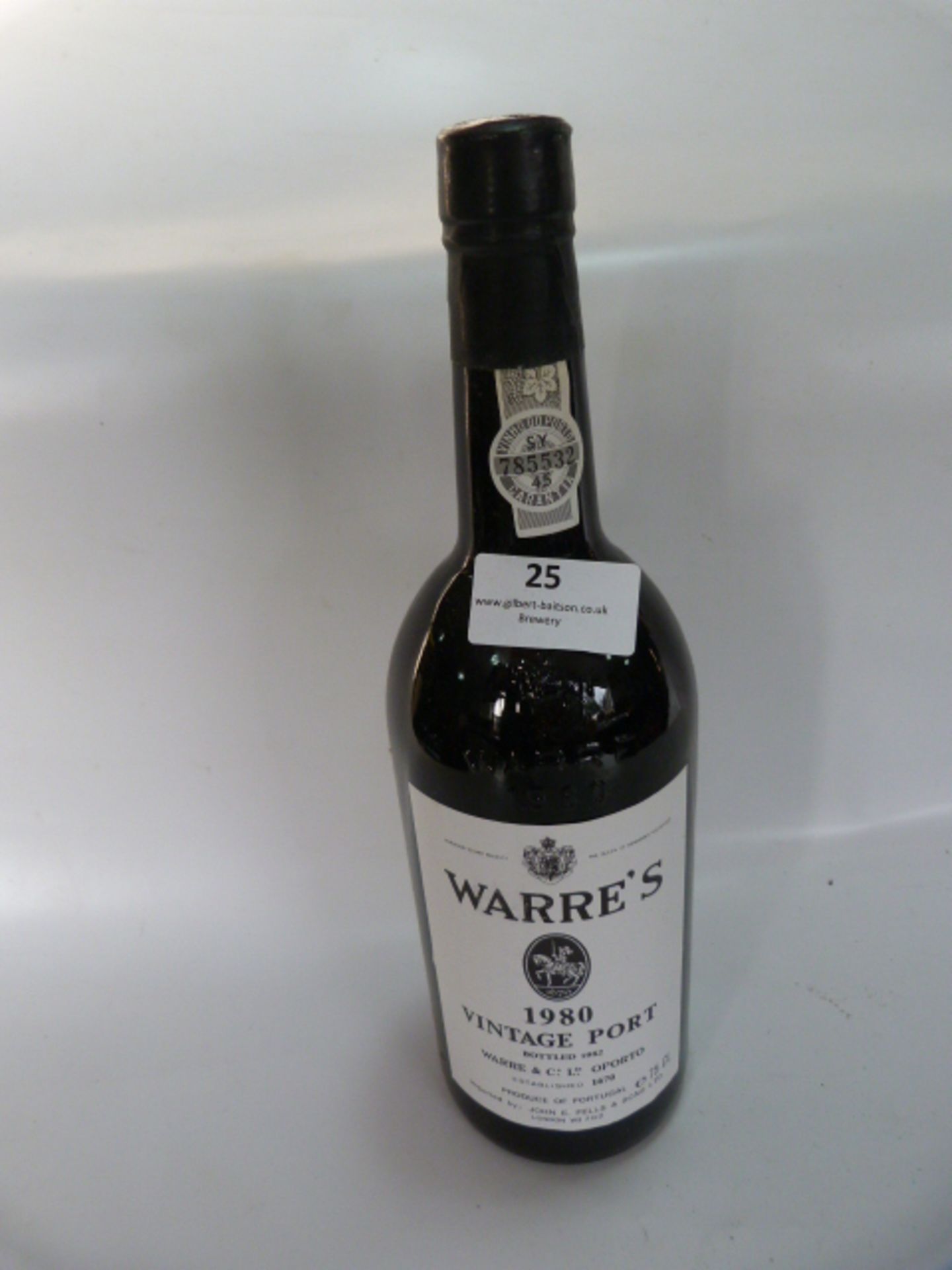 Bottle of Warre's Vintage Port 1980