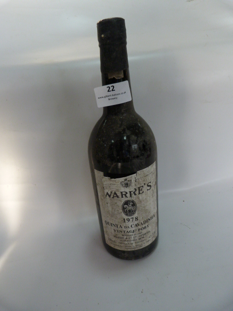 Vintage Bottle of Warre's 1978 Quinta da Cavadinha Port