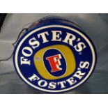 Illuminated Double Sided Fosters Lager Sign