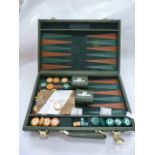 Cinzano Cased Backgammon Game