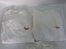 Two White Carlberg Sweatshirts (XL?)