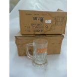 Two Boxes of of Six Holsten Hamburg Half pint Glas