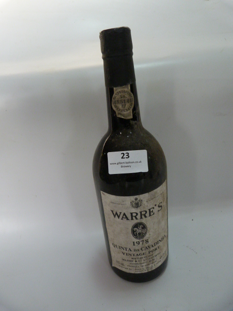 Vintage Bottle of Warre's 1978 Quinta da Cavadinha Port