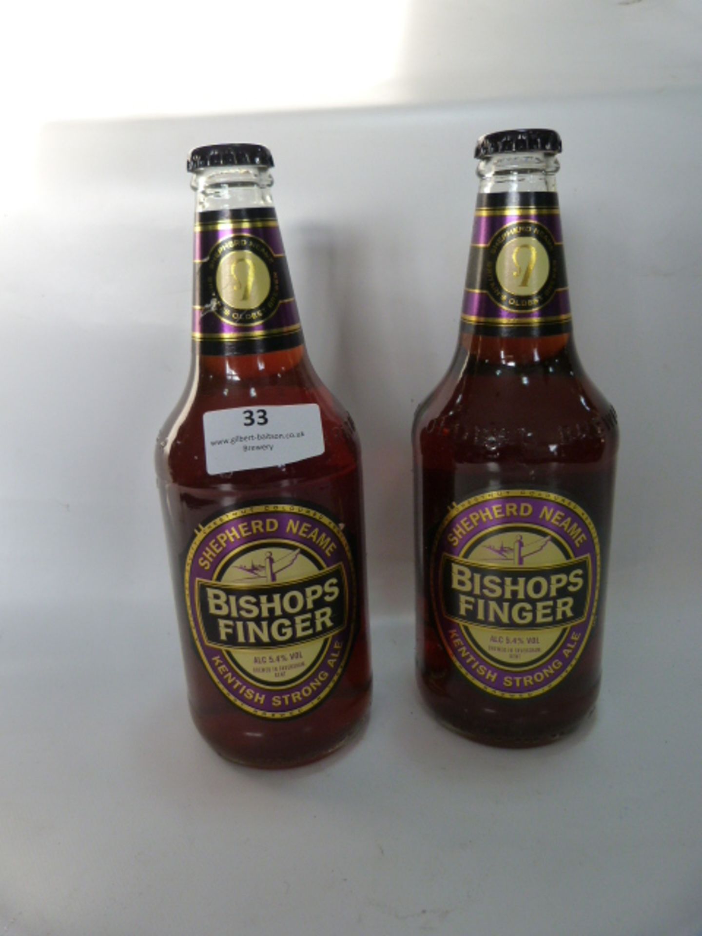 Two Bottles Shepherd Neame Bishops Finger Kentish Strong Ale