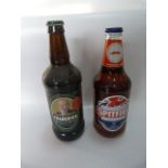 Two Bottles of Frederick's Premium Beer and Spitfire Kentish Ale 500ml