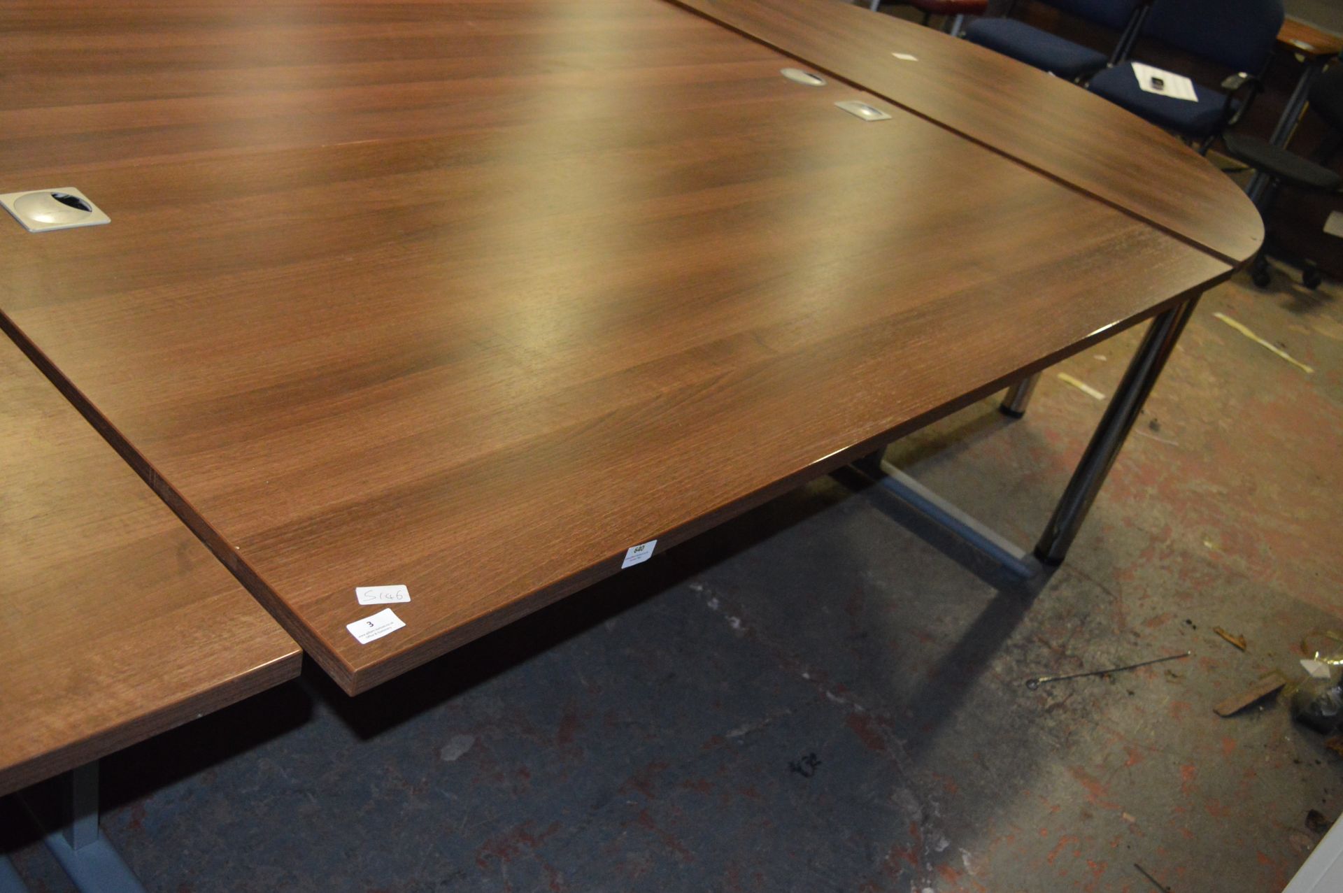 *Office Desk in Cherry and Silver Finish 1800x800mm