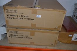 *Two TK1000 Paper Feed Unit