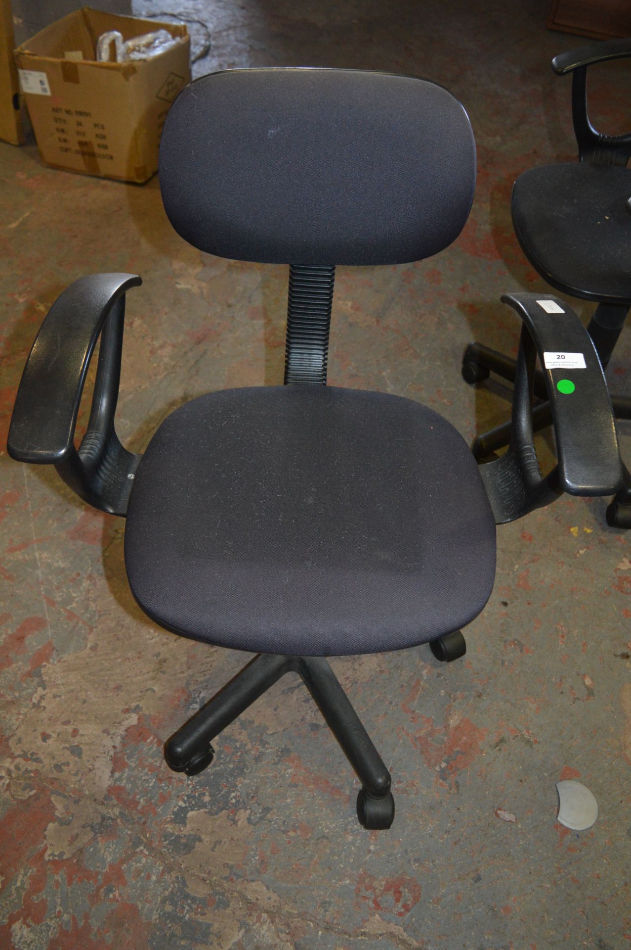 Charcoal Typist's Swivel Chair