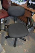 Charcoal Typist's Swivel Chair