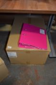 *Twenty Packs of Pink A4 Lever Arch Files