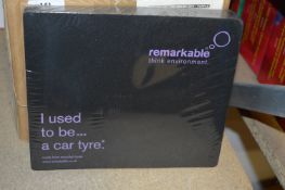 *Box Containing 100 Recycled Tyre Mouse Mats (Purp
