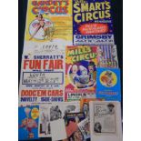 A selection of circus ephemera, to include programmes, ticket stubs, posters, part posters, etc.