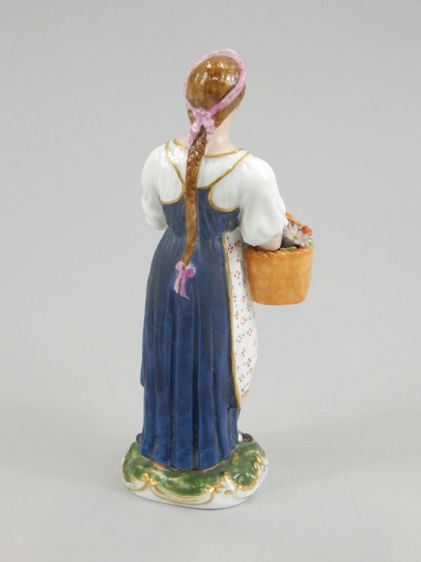 A 19thC Kornilov Brothers of St Petersburg Russian porcelain figure, modelled in the form of a - Image 2 of 3