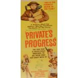 An original film poster for the movie Private is Progress, starring Richard Attenborough, Terry