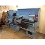 A Willson lathe, with three jaw chuck, three phase This lot is for sale WITHOUT RESERVE. Viewing