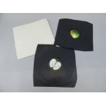 A copy of the Beatles White Album, on EMI and Apple records, with original black sleeves, poster