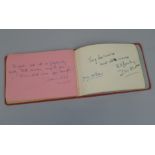 An album of autographs, to include Stan Laurel and Oliver Hardy, inscribed 'Hello Almida! etc.',