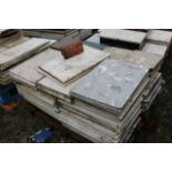 A quantity of marble sections, in various sizes.