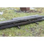 Four various railway sleepers. (various sizes).