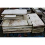 A quantity of marble sections, in various sizes.