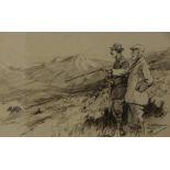 George Denholm Armour (1864-1949). Making the best of it, pen and ink, signed, 19cm x 30cm