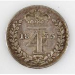 A William IV silver Maundy 4 pence piece, date 1835. (fine)