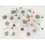 Various early tokens etc., to include cloth tokens, 14thC - 16thC token, Boy Bishop penny, coin