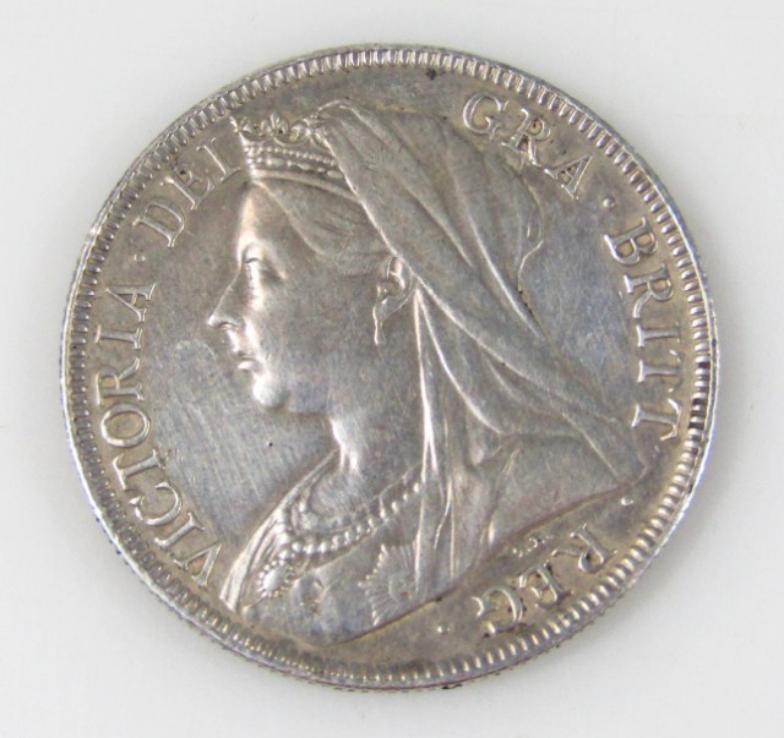 Various coins, comprising a Victorian young head crown, 1847 (fine to very fine), 1894 half crown - Image 5 of 6