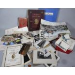 Various ephemera, postcards, etc., to include The Plays Of Shakespeare book, early 20thC and later