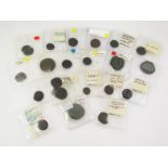 Various hammered Roman coins, low denomination etc., to include commemorative helmeted bust of