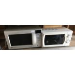 Two microwave ovens.