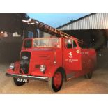 A 1941 Dennis 'Light-4' fire engine or tender, registration GKR 216, in Kent Fir Brigade 'SEAL'