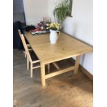 An IKEA refectory table.