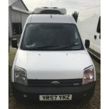 A Ford Transit Connect T230L refrigerated van, registration YR57 YKZ, MOT to 25th July 2017.