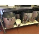 Aluminium cook pans.