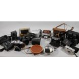 Various cameras, equipment, etc., to include Regulette with Proton lens, Regent Empire made 20x65