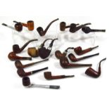 Various early 20thC and later pipes, meerschaum style, 12cm wide, all of plain outline. (a