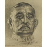 Alfred Egerton Cooper (1883-1974). Mr D S Senanayake - the late Prime Minster of Ceylon, pencil