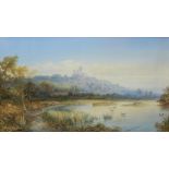 Edward Martindale Richardson (1810-1874). Lincoln - morning, watercolour, signed, titled and dated