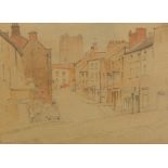 Vera Simmon (20thC). Richmond Yorkshire, drawing, initialled, titled and dated 1958, 27cm x 34cm