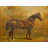 Alfred Corbould (act. 1831-1875). Study of a horse in landscape, oil on canvas, signed and dated