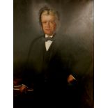 J H Bentley (19thC). Henry Dickenson Marshall, three quarter portrait of a gentleman, oil on canvas,