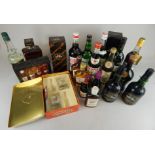 Two boxes containing a number of bottles of spirits, to include Russian Vodka, Pimms, Amaretto,