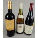 Three bottles of mixed French wine, to include 2001 Volnay, a 2009 Pauillac and a 1994 Sancerre (M)