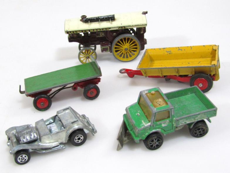 Various diecast vehicles, Dinky, etc.,. to include sided truck, 10cm long, saloon cars, taxi, - Image 6 of 6