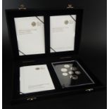 A Royal Mint 2008 United Kingdom coinage silver proof collection, with original certificate and box