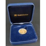 An 1890 Queen Victoria Jubilee head sovereign, retailed by The Historic Coins of Great Britain, with